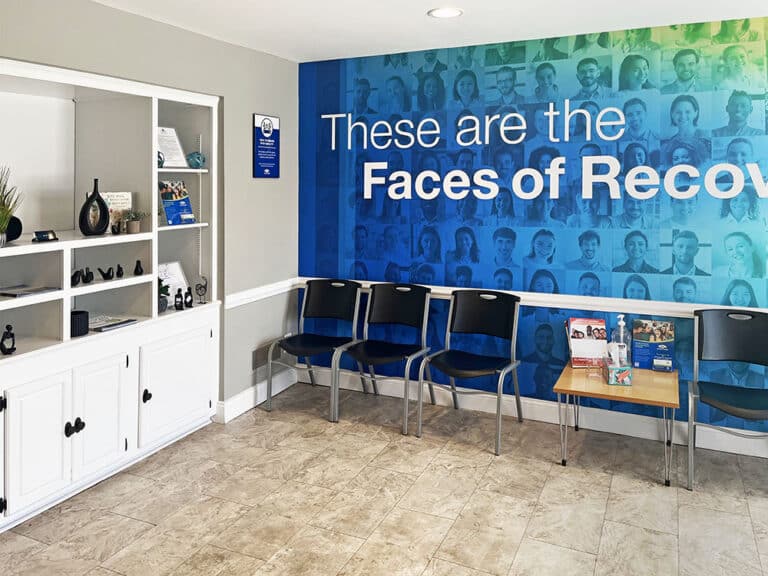 waiting area of suboxone clinic in Louisville Middletown KY