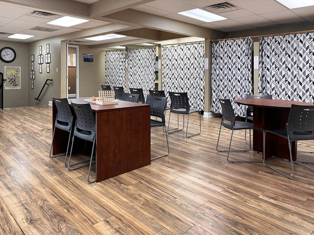 Asheville NC drug rehab treatment center waiting area