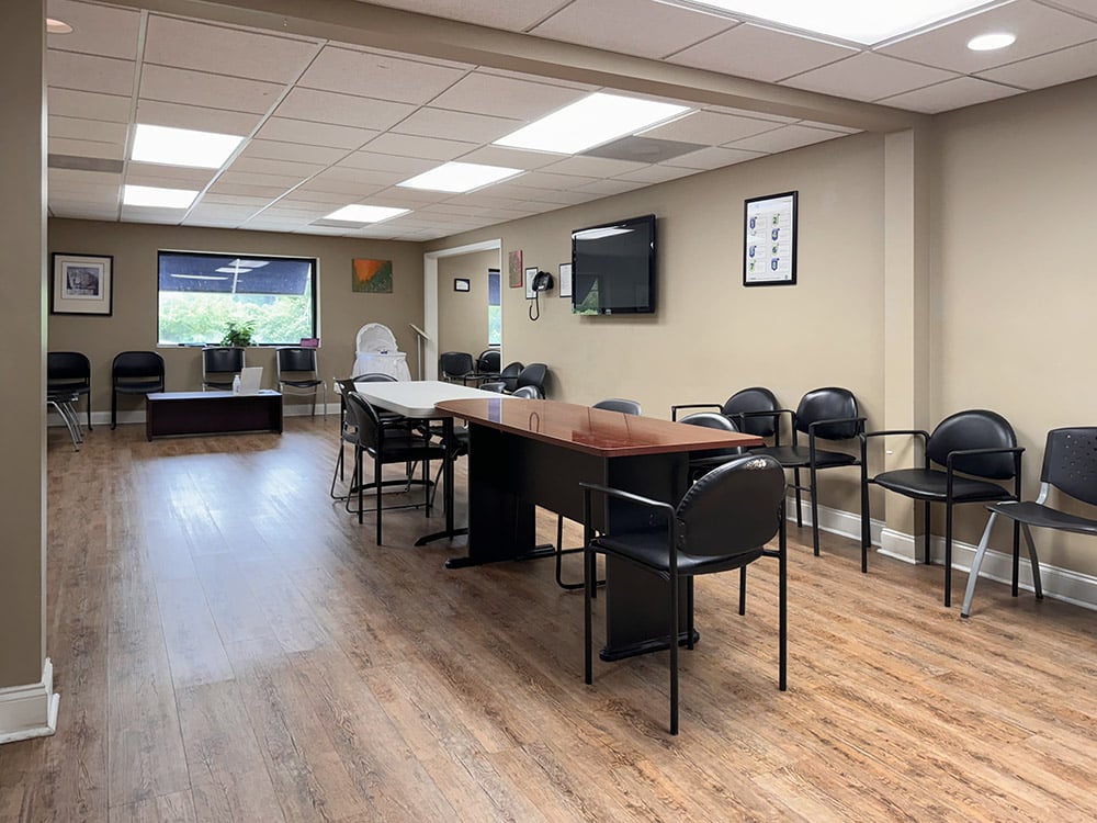 Asheville NC drug rehab treatment center waiting area