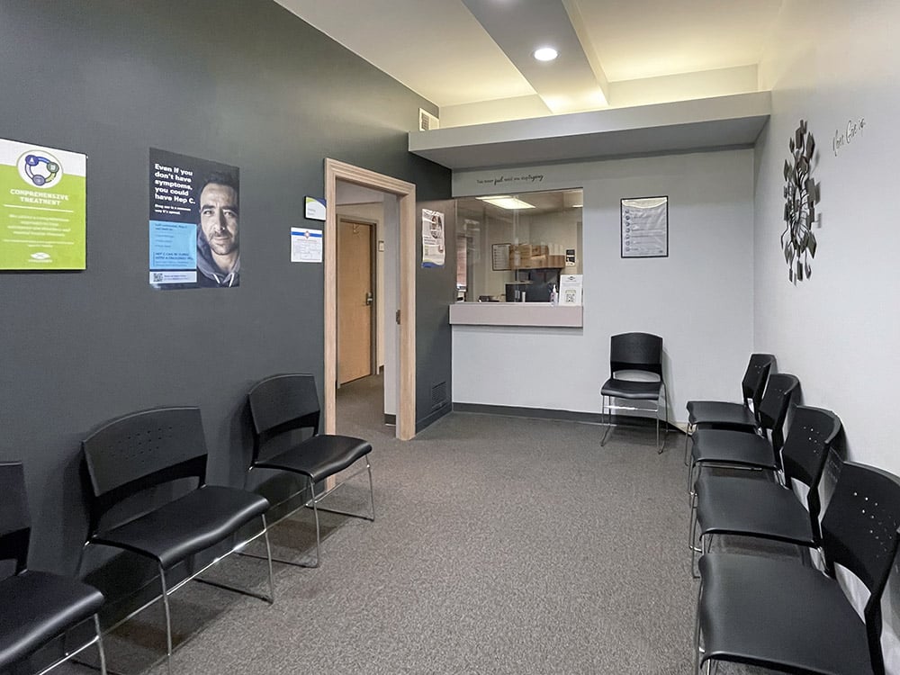 Carrick PA drug rehab treatment center waiting room