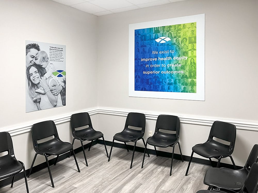 waiting area of suboxone and methadone clinic in Seneca SC