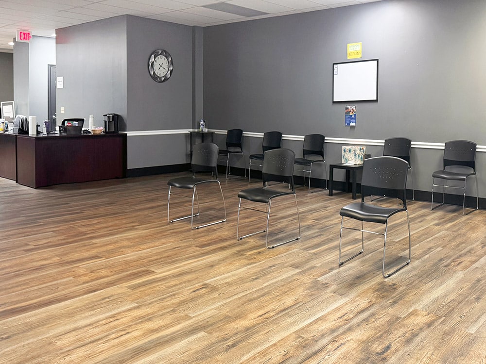 waiting area of suboxone clinic in Abingdon for drug and alcohol rehab treatment