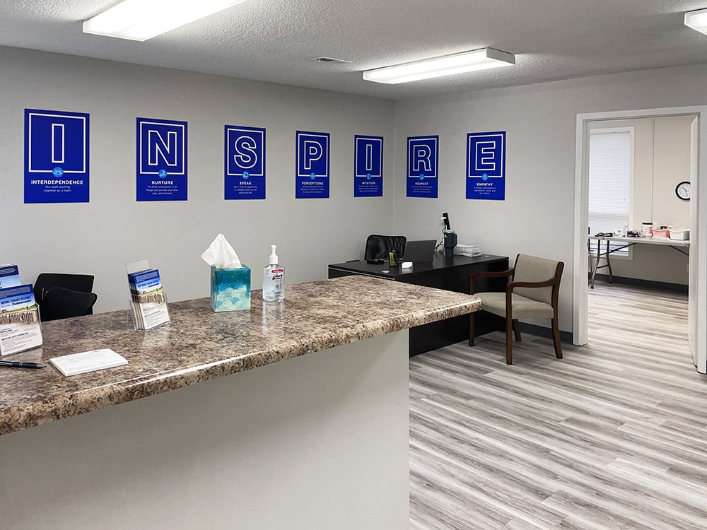 Petersburg PA drug and alcohol rehab treatment center reception desk