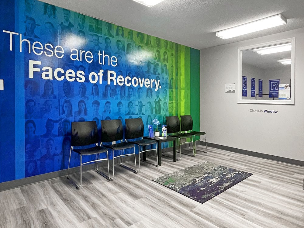 waiting area of suboxone clinic in Petersburg PA